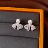 Joyería de lujo de gama alta con aguja de plata, aretes de perlas personalizados al por mayor de fabricante de Yiwu, aretes versátiles de moda para mujer