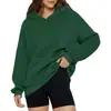 Sudadera casual de moda transfronteriza para mujer, sudadera de manga larga de color liso para mujer, nueva moda otoño e invierno 2024 streetwear para mujer