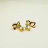 Pendientes Elegantes de Nuevo Estilo, Aguja de Plata 925 Inspirada en Chanel, Pendientes Colgantes de Cristal Mariposa de Diseñador de Moda para Mujer