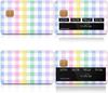Variedad transfronteriza de nueva tarjeta de crédito pegatina personalizada impermeable 2x 3.4 pulgadas individual/traje opcional