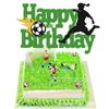 Pastel de fútbol transfronterizo con temática de juegos de cartas, decoración de pastel de fútbol