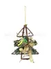 Novas Decorações de Natal Pingente de Árvore de Natal Moldura Flor Dourada Forma de Árvore de Natal Pendurado