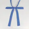 Pajarita de Color Sólido con Puntiagudos y Acentos de Plumas, Accesorios Jk, Pajarita Estilo Japonés para Estudiante Mujer, Pajarita Grande con Cordón, Estilo Uniforme Escolar