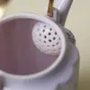 Tetera de Cobre Arita-Yaki de Gama Alta con Diseño Morado Degradado, Alto Valor Estético, Set de Preparación de Té para Mujeres, Tetera Individual