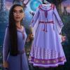 Conjunto de Duas Peças Vestido Star Wish para Meninas Vestido Estilo Asha Star Wish Halloween Vestido Infantil