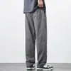 Pantalones de seda de hielo para hombre, informales, sueltos y rectos, de verano 2024, finos, de secado rápido, deportivos, de marca, de pierna ancha.