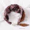 Bufanda con hebilla magnética para mujer, nuevo collar de perlas, lujo ligero, alta gama, moda, bufanda versátil, bufanda de puntos ondulados, venta al por mayor