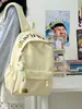 Mochila fresca y sencilla estilo bosque para mujer, versátil y de gran capacidad, mochila ligera para estudiantes de secundaria y preparatoria