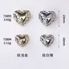 Botones Metálicos con Pedrería en Forma de Corazón Cosidos a Mano para Abrigos de Lana, Chaquetas, Trajes, Ropa Formal, Botones, Botones, Botones, Botones, Jin Da