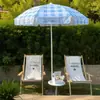Guarda-sol xadrez para uso externo, popular para sessões de fotos, decoração de pátio de loja, acampamento e exposição, com impressão de logotipo
