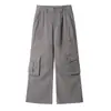 Pantalones de Trabajo Retro Americanos Ot para Hombre con Múltiples Bolsillos de Pierna Recta Pantalones Casuales de Trabajo para Hombre
