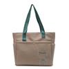 Bolsa de Lona de Gran Capacidad Bolsa de Trabajo Simple Casual para Llevar en la Mano o al Hombro Bolsa Tote para Estudiantes Universitarios