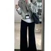 Jeans Acampanados Negros para Mujer, Forro Polar de Invierno, Tallas Grandes, Elásticos, Adelgazantes, Cuerpo Forma de Pera, Pantalones de Pierna Ancha Bootcut