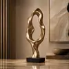 Nuevo producto transfronterizo: Adorno artesanal de resina con cinta dorada, bestseller de Amazon, decoración de entrada de hotel con un toque de alta gama