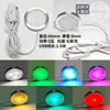 Lámpara Redonda USB Ultra Delgada de Aleación de Aluminio Super Brillante 5V LED Bajo Voltaje Aluminio Impresión 3D Modelo Adornos Gabinete Vitrina de Vino