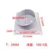 Placa de Hierro Conectora de Patas de Madera Estilo Nórdico Mesa y Silla Hexagonal Biselado 12 Grados Placa de Hierro para Patas de Madera Piezas Estampadas para Muebles Cubierta para Patas de Sofá