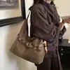 Bolso Casual Elegante de Gran Capacidad Estilo Retro 2026 Otoño Nuevo Bolso para Mujer de Hombro Único Cruzado para el Trabajo