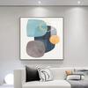 Pintura Decorativa Abstracta Cuadrada Moderna Minimalista Habitación Modelo de Hotel Pintura Colgante Lujo Accesible Sala de Estar Entrada Restaurante Dormitorio Mural