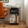 Sofá auxiliar pequeño de estilo nórdico para sala de estar en casa, mesa de centro simple moderna de arte en hierro para dormitorio, mesa de esquina, mesita de noche, almacenamiento móvil