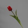 Tulipa de Haste Única Revestida de Borracha Decoração de Mesa Adereço de Fotografia Flor Artificial Atacado Flor Falsa Hidratante