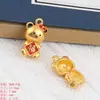Novos acessórios de joias DIY de ouro de areia do Vietnã pingente de coelho urso Fu Xiong Fu Coelho pulseira oca acessórios para adorno de cabeça