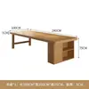 Mesa Grande Larga de Madera Maciza Nórdica Estantería Mesa de Escritorio Integrada Mesa de Estudio para Sala de Estar Escritorio de Oficina Mesa de Trabajo