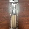 Materiais de Arte Raspador com Cabo de Madeira Faca Única para Pintura a Óleo Conjunto de Facas de Paleta de Aço Inoxidável para Pintura Acrílica Ferramentas para Colorir Tintas