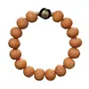 Pulsera de Cuentas con Cabeza de Mono del Zodiaco para Hombres, Cuentas Originales de Nogal de Alta Calidad, Cuentas de Oración Budista, Venta al por Mayor