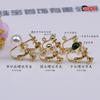 Clipe de orelha parafuso de retenção cor de ouro 14K em forma de U sem furo na orelha clipe de orelha ajustável fivela acessórios para brincos diy Atacado