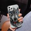 Carcasa de teléfono con diseño de lobo para iPhone 15 compatible
