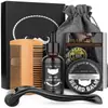 Set Completo de Cuidado de Barba para Hombres Transfronterizo de 5 Piezas Peine para Barba Peine de Doble Cara Perfumado con Rodillo Líquido para Crecimiento de Barba