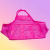 Bolsa de almacenamiento rápido para juguetes de playa portátiles y gruesas, bolsa de almacenamiento para herramientas de excavación de arena, bolsa de malla para drenar conchas marinas.