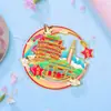 Imán para Refrigerador Jiangxi Jingdezhen Tendencia Nacional Pegatina Magnética Original Regalo Cultural y Creativo Recuerdo Turístico En Stock Refrigerador Magnético