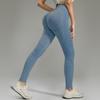 Calça de Yoga Feminina Lavagem na Areia Secagem Rápida Justa no Quadril Calça Esportiva Fitness Quadril Pêssego Calça de Yoga Calça para Corrida Ciclismo