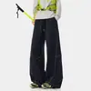 Pantalones Casuales de Verano Estilo Retro Americano para Hombre 2026, Nuevo Estilo de Verano, Pantalones Rectos Sueltos de Alta Gama para Hombre