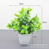 Venda quente transfronteiriça planta artificial planta artificial planta verde interior e exterior decorativo vaso de plástico eucalipto pequeno pote atacado