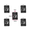 Accesorios para Joyería de Aleación con Goteo de Aceite DIY Colgante de Tarot Collar Pulsera Pendientes Llavero Colgante W441