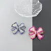 Nuevo Broche de Mariposa Morada Combinado con Oro Lleno de Diamantes Broche Corsage Accesorios para Suéter Traje para Mujeres
