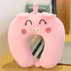 Almohada cervical, almohada de soporte para el cuello, almohada linda de dibujos animados, almohada en forma de U, almohada de viaje para avión, almohada para siesta en la oficina