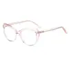 Gafas de Ojo de Gato con Montura de PC Estilo Europeo y Americano para Hombres y Mujeres, Gafas Anti Luz Azul, Alto Atractivo Estético, Adecuadas para Lentes de Prescripción