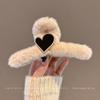 Pinza para el Cabello Grande de Peluche para Mujer 2025 Modelo Nuevo Pinza Tiburón de Gama Alta Estilo Coreano Sensación de Alto IQ Pinza Melard