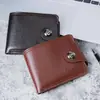 Carteira Masculina Multi-Slots para Cartão Carteira Casual Masculina Curta Novo Porta-Bilhetes com Zíper Porta-Moedas Carteira Venda por Atacado