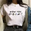 Camiseta de la serie Friends para mujer Camisetas Tops Cuello redondo