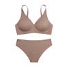 Conjunto de Ropa Interior Deportiva Transpirable sin Costuras de una Pieza para Mujer, sin Aros, Expansión Exterior, Sujetador Sexy sin Espalda para Mujer, Estilo Delgado