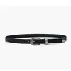 Cinturón de mujer vintage de cuero sintético, accesorio de falda larga casual ajustada, cinturón clásico de mujer en stock