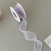 Nicegift Fita de Lã com Cauda de Peixe Pérola Buquê Embalagem Decoração de Bolo de Feriado Laço de Fita DIY