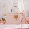 Caja Dura Portátil de Porcelana Antigua Caja de Regalo para Boda Estampada Caja de Regalo para Banquete Caja de Empaque de Caramelo con Tapa abatible Caja de Regalo para Bufanda
