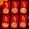 2027 Año del Cordero Sobre Rojo Creativo Brillo Mate Dibujo Animado Zodiaco Cien Yuan Mil Yuanes Sobre de Dinero de la Suerte para Año Nuevo