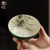 Taza Maestra de Cerámica Pintada a Mano Orquídea Rojo Flint Moji Juego de Té Kung Fu Taza de Té de Boca Ancha para el Hogar Taza de Té