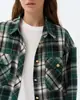 Moda Casual Primavera y Otoño 2025 Camisa a Cuadros Transfronteriza Nuevo Diseño Estilo Europeo y Americano para Viajes Diarios Chaqueta a Cuadros para Mujer